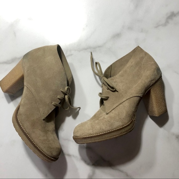 J. Crew Shoes - J Crew Macalister High Heel Lace Up Suede Boots